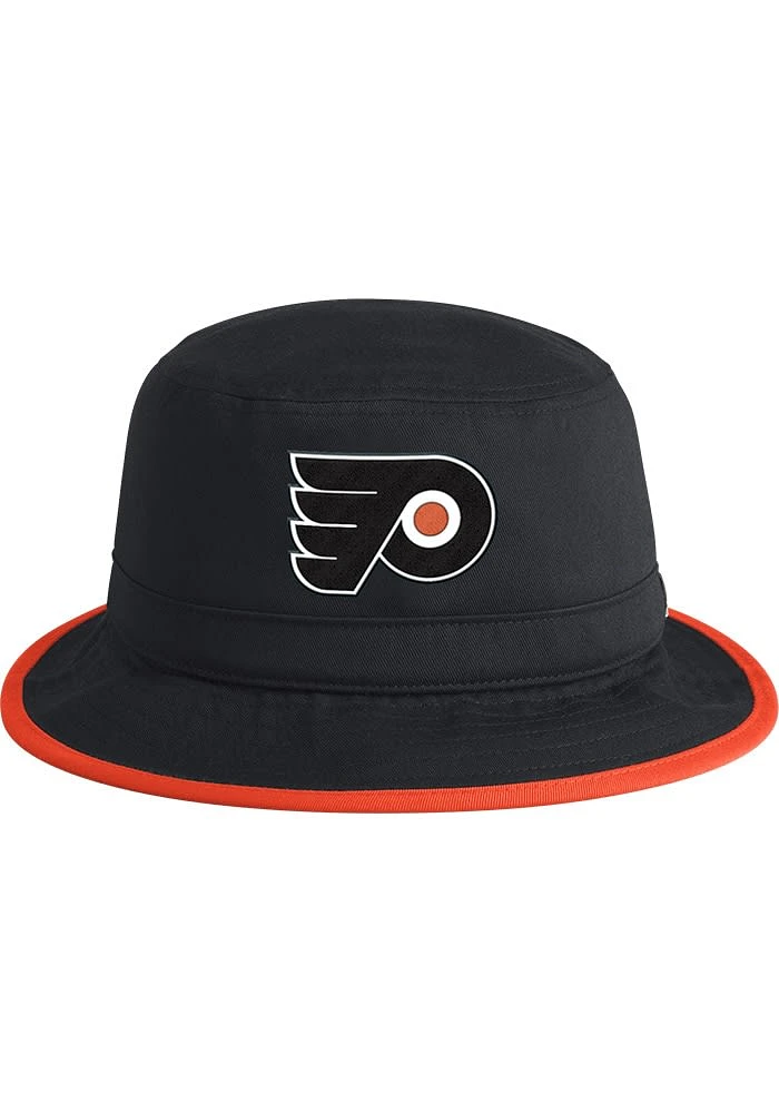 Adidas Philadelphia Flyers Black Logo Mens Bucket Hat