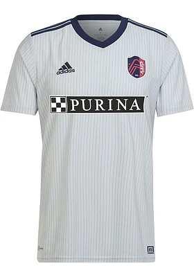St Louis City SC Mens Adidas Replica Soccer Away Jersey - Grey