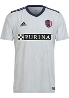 St Louis City SC Mens Adidas Replica Soccer Away Jersey - Grey