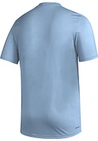Adidas Sporting Kansas City Light Blue PREGAME CLUB DNA Short Sleeve T Shirt