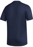 Adidas Sporting Kansas City Navy Blue PREGAME CLUB DNA Short Sleeve T Shirt