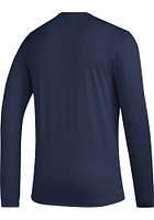 Adidas St Louis City SC Navy Blue PREGAME CLUB ICON Long Sleeve T-Shirt
