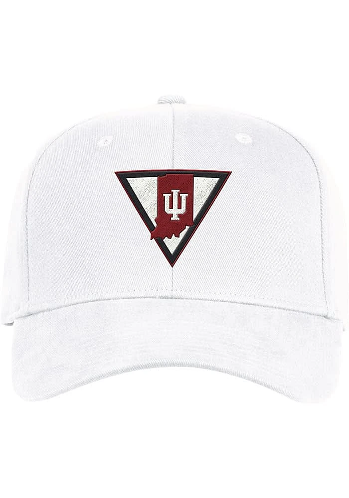 Adidas Indiana Hoosiers Mens White Slouch Stretch Flex Hat