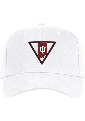 Adidas Indiana Hoosiers Mens White Slouch Stretch Flex Hat