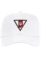 Adidas Indiana Hoosiers Mens White Slouch Stretch Flex Hat