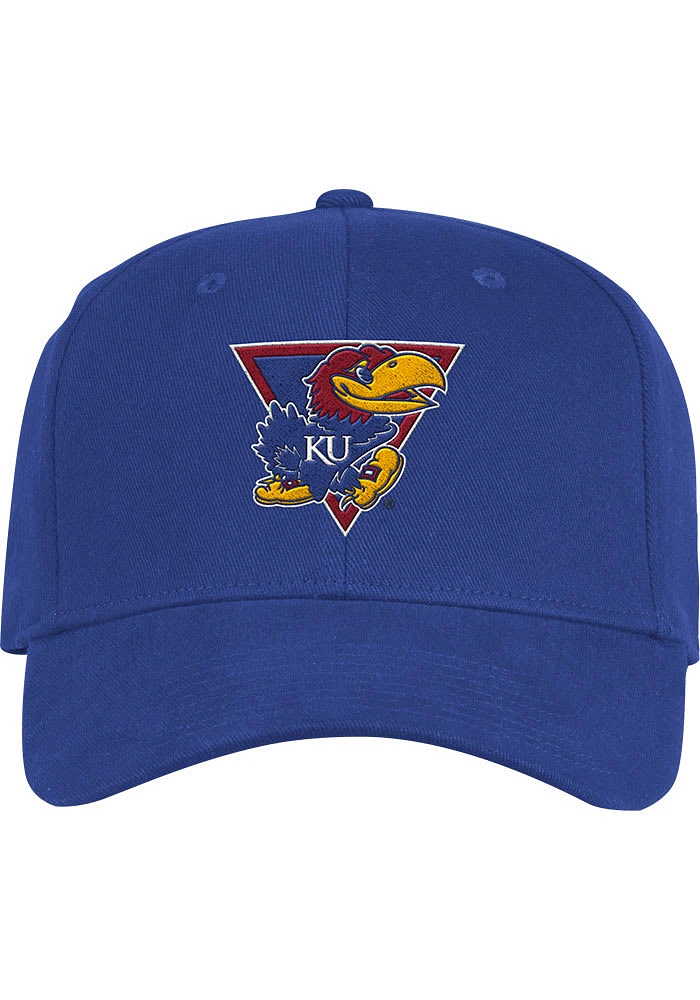 Adidas Kansas Jayhawks Mens Blue Slouch Stretch Flex Hat