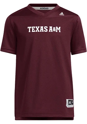 Adidas Texas A&M Aggies Youth Maroon Team Football Jersey