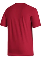 Adidas Louisville Cardinals Red Slogan Short Sleeve T Shirt