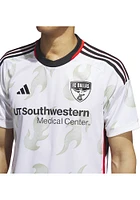FC Dallas Mens Adidas Authentic Soccer Away Jersey - White