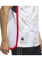 FC Dallas Mens Adidas Authentic Soccer Away Jersey - White