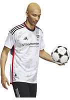 FC Dallas Mens Adidas Authentic Soccer Away Jersey - White
