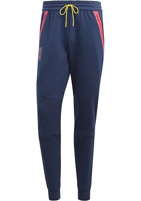 Adidas St Louis City SC Mens Navy Blue TRAVEL STYLE Pants