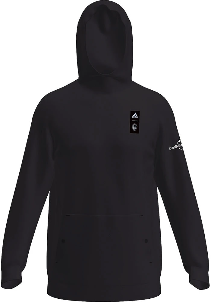 Adidas Sporting Kansas City Mens Black TRAVEL Hood
