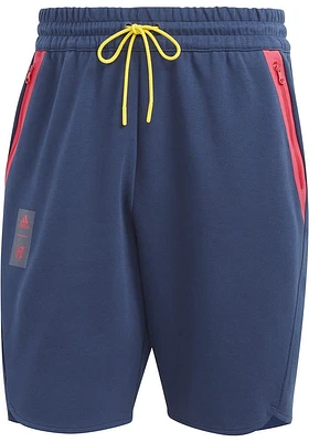 Adidas St Louis City SC Mens Navy Blue TRAVEL DESIGN Shorts