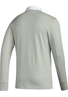 Adidas Sporting Kansas City Mens Grey TRAVEL Long Sleeve Polo Shirt