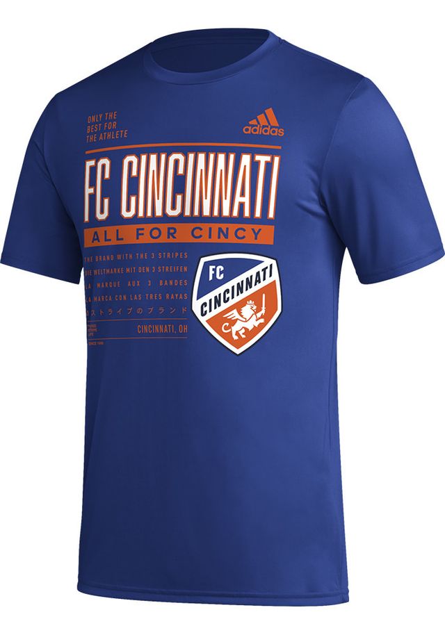 Adidas FC Cincinnati PREGAME CLUB DNA Short Sleeve T Shirt