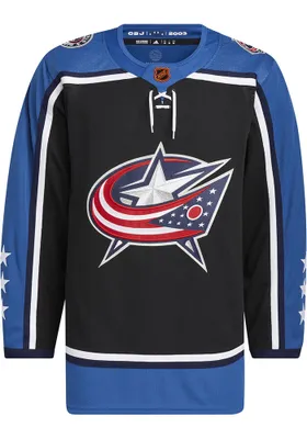 Adidas  Columbus Blue Jackets Mens Black 2022 Reverse Retro Hockey Jersey