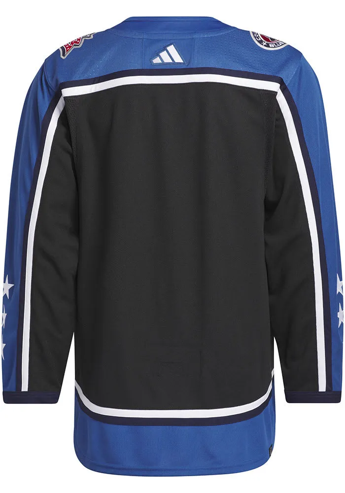 Adidas  Columbus Blue Jackets Mens Black 2022 Reverse Retro Hockey Jersey