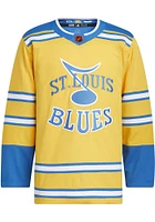 Adidas  St Louis Blues Mens Gold 2022 Reverse Retro Hockey Jersey