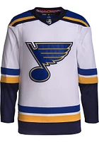 Adidas  St Louis Blues Mens White Primegreen Hockey Jersey