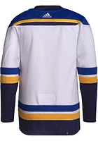 Adidas  St Louis Blues Mens White Primegreen Hockey Jersey