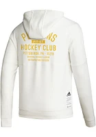 Adidas Pittsburgh Penguins Mens White Zero Dye QZ Long Sleeve Hoodie
