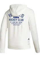 Adidas St Louis Blues Mens White Zero Dye QZ Long Sleeve Hoodie