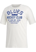Adidas St Louis Blues White Zero Dye Short Sleeve T Shirt