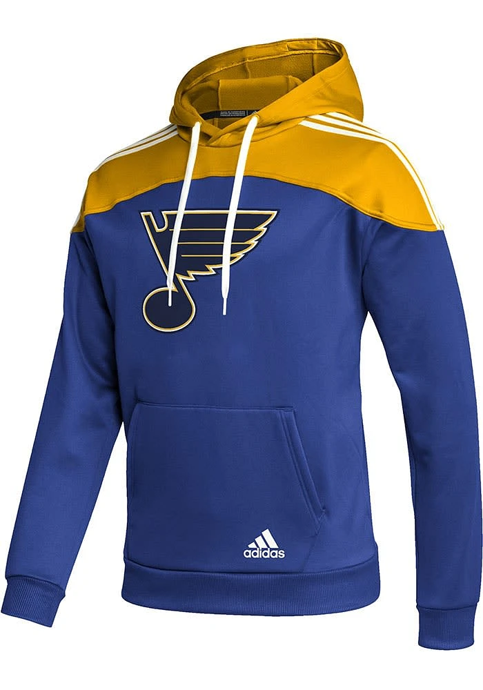 Adidas St Louis Blues Mens Blue Pullover Long Sleeve Hoodie