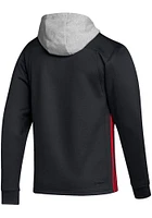 Adidas Chicago Blackhawks Mens Black Skatelace Long Sleeve Hoodie