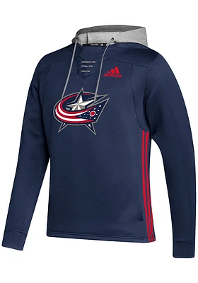 Adidas Columbus Blue Jackets Mens Navy Skatelace Hood