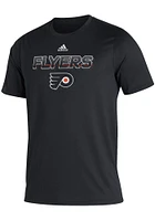 Adidas Philadelphia Flyers Black Sport Creator Short Sleeve T Shirt