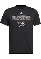 Adidas Philadelphia Flyers Black Sport Creator Short Sleeve T Shirt
