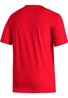 Adidas Detroit Red Wings Fresh Wordmark Short Sleeve T Shirt