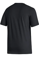 Adidas Philadelphia Flyers Black Fresh Wordmark Short Sleeve T Shirt