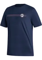 Adidas Columbus Blue Jackets Navy Line Change Short Sleeve T Shirt