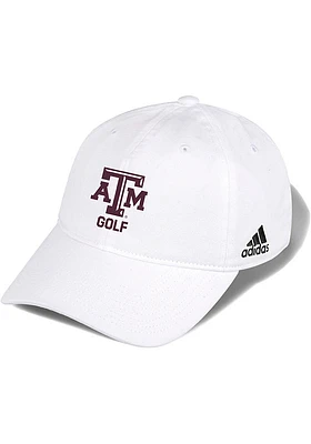 Adidas Texas A&M Aggies Golf Washed Slouch Adjustable Hat - White