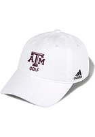Adidas Texas A&M Aggies Golf Washed Slouch Adjustable Hat - White