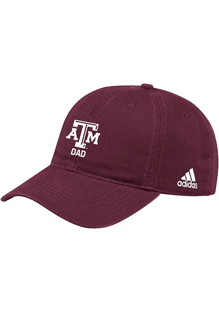 Adidas Texas A&M Aggies Dad Washed Slouch Adjustable Hat - Maroon