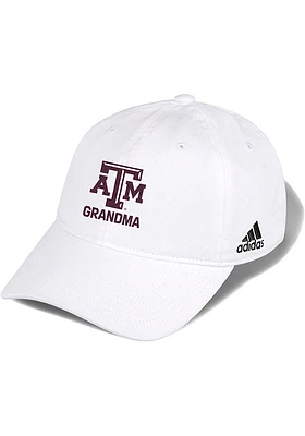 Adidas Texas A&M Aggies Grandma Washed Slouch Adjustable Hat - White