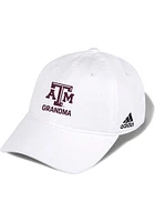 Adidas Texas A&M Aggies Grandma Washed Slouch Adjustable Hat - White