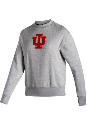 Adidas Indiana Hoosiers Womens Grey Vintage Crew Sweatshirt