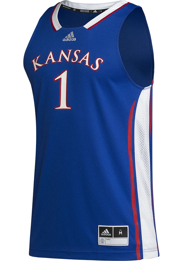 Adidas Kansas Jayhawks Blue Logo Swingman Jersey