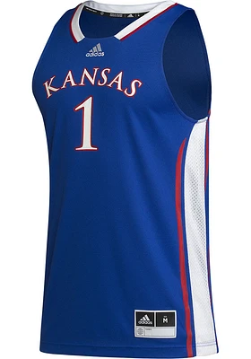 Adidas Kansas Jayhawks Blue Logo Swingman Jersey