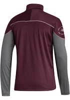 Adidas Texas A&M Aggies Mens Maroon Stadium Snap Long Sleeve Qtr Zip Pullover