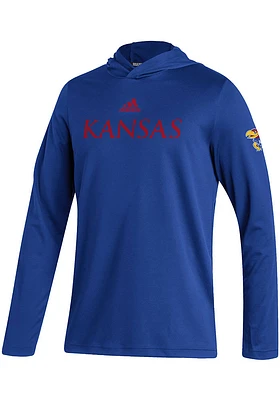 Adidas Kansas Jayhawks Mens Blue Stadium Hood