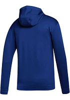Adidas Kansas Jayhawks Mens Blue Locker Wordmark Hood