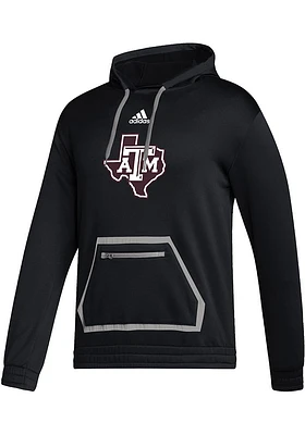 Adidas Texas A&M Aggies Mens Black Locker Logo Hood