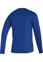 Adidas Kansas Jayhawks Blue Locker Lines Basketball Long Sleeve T-Shirt