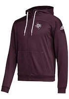Adidas Texas A&M Aggies Mens Maroon Stadium Long Sleeve Full Zip Jacket
